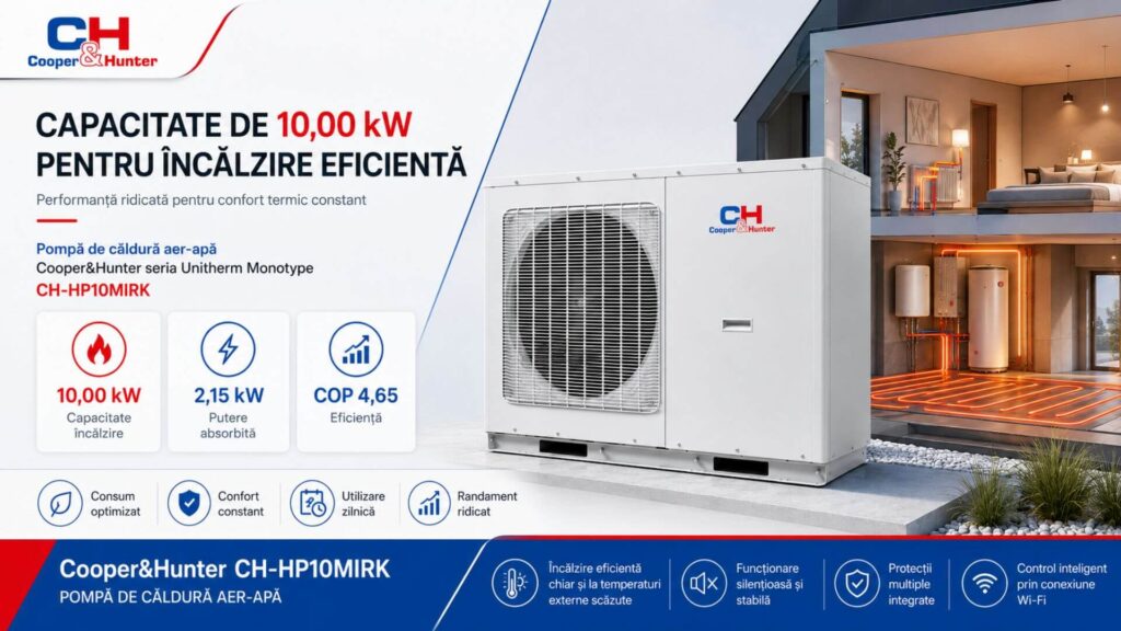 Capacitate de 10,00 kW - CH-HP10MIRK