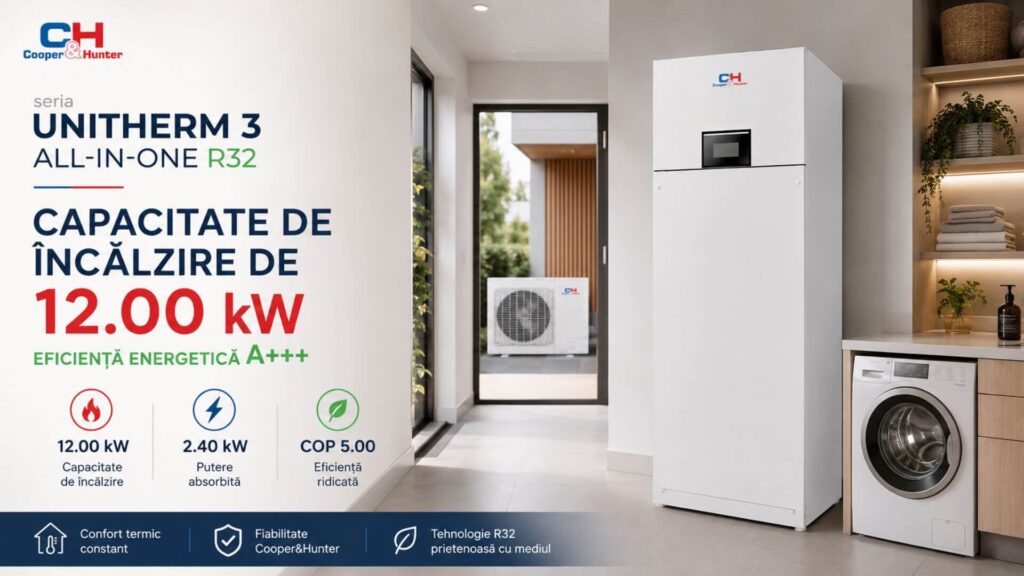 Capacitate de încălzire de 12.00 kW - CH-HP12WTSIRM3