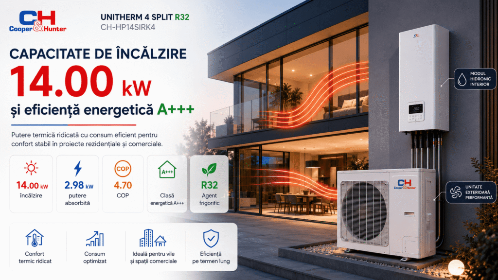 Capacitate de încălzire de 14.00 kW