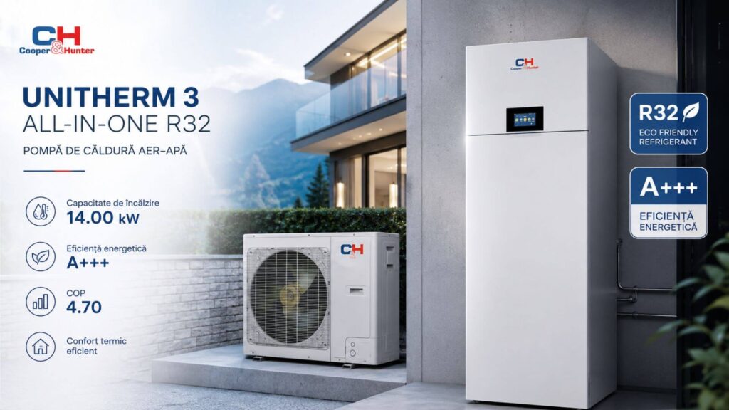 Capacitate de încălzire de 14.00 kW - CH-HP14WTSIRM3