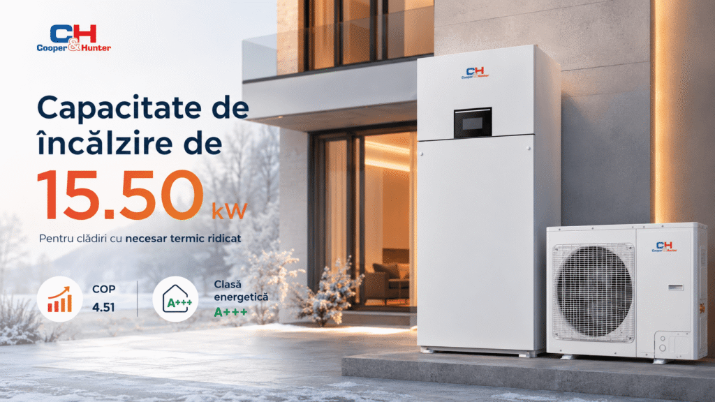 Capacitate de încălzire de 15.50 kW