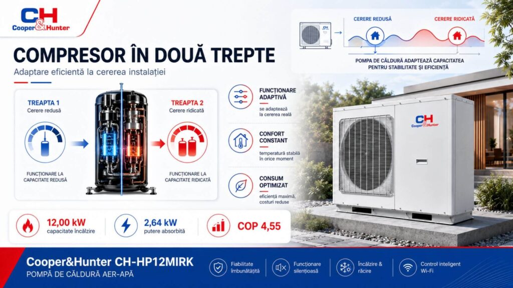 Compresor în două trepte - CH-HP12MIRK