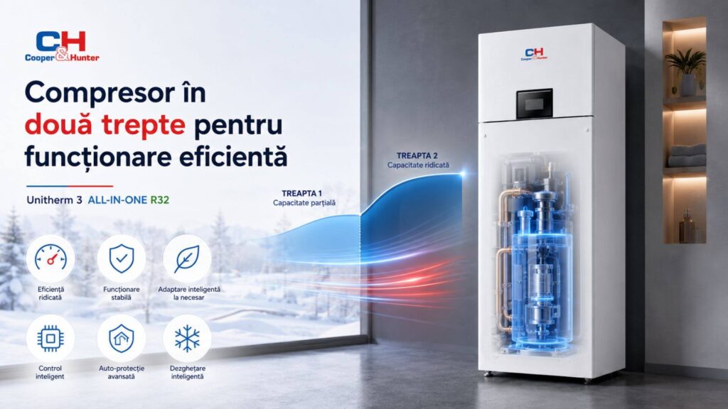 Compresor în două trepte - CH-HP12WTSIRM3