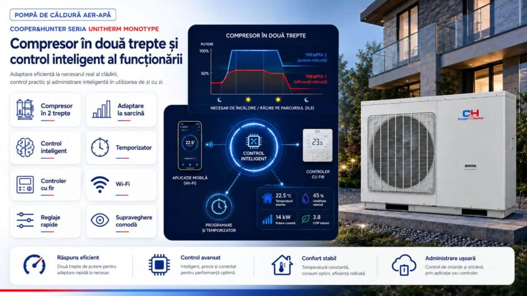 Compresor în două trepte - CH-HP14MIRK