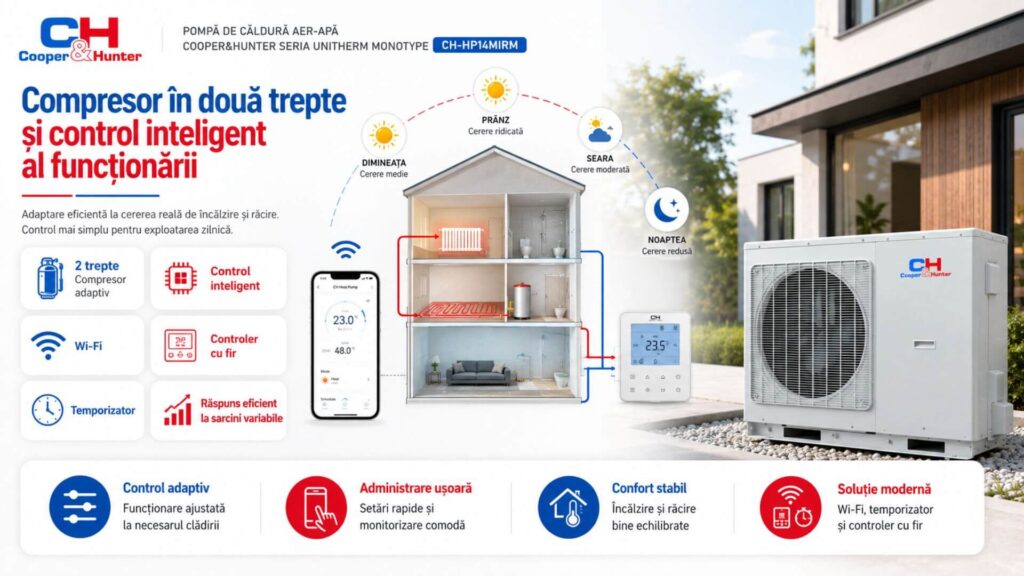 Compresor în două trepte - CH-HP14MIRM