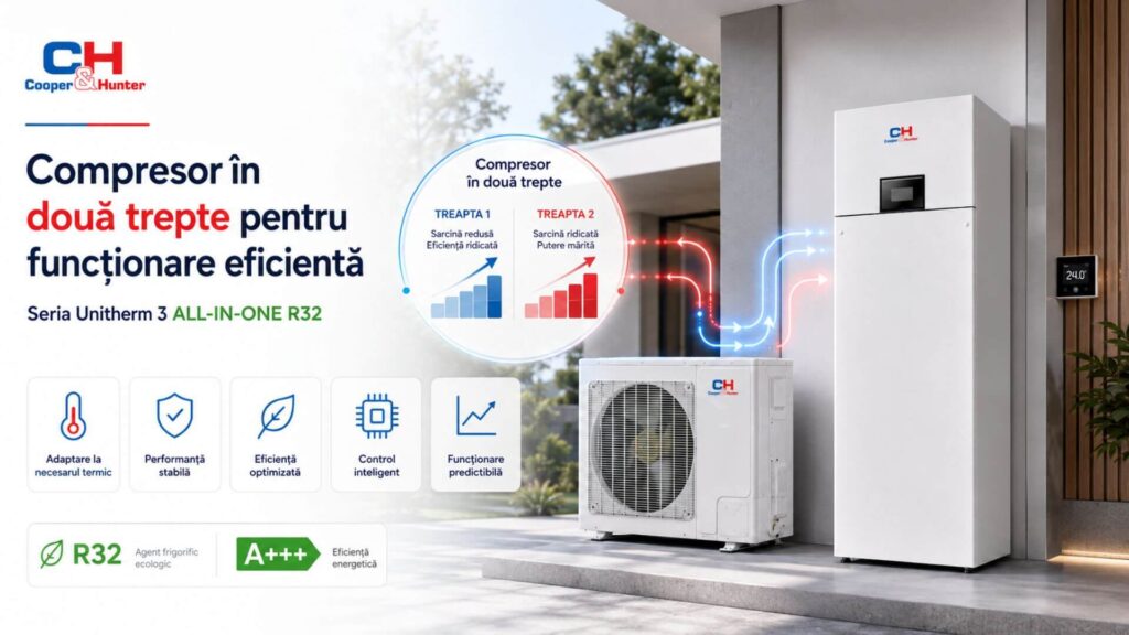 Compresor în două trepte - CH-HP14WTSIRM3