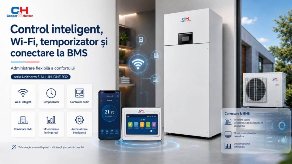 Control inteligent, Wi-Fi, temporizator - CH-HP14WTSIRM3