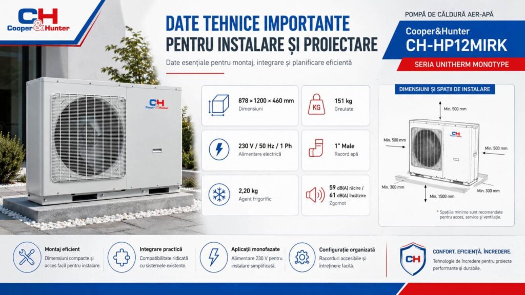 Date tehnice - CH-HP12MIRK