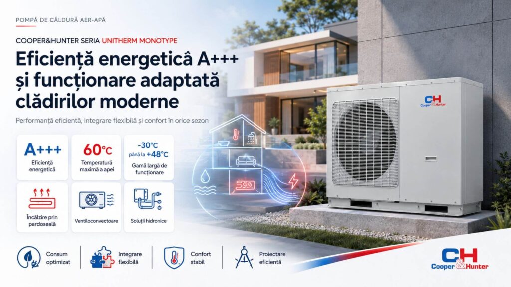 Eficiență energetică A+++ - CH-HP12MIRM