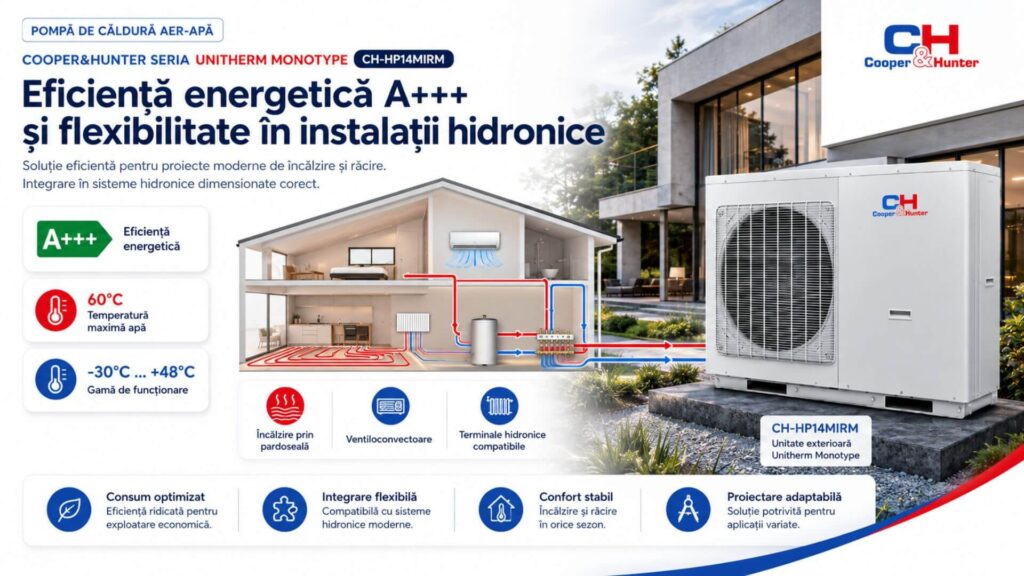 Eficiență energetică A+++ - CH-HP14MIRM