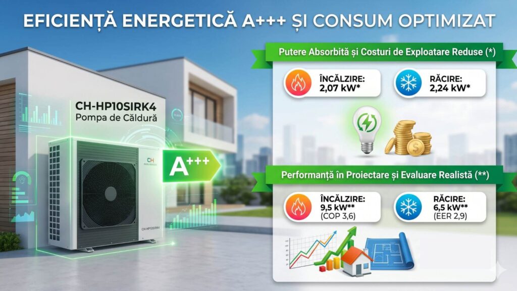 Eficiență energetică A+++ și consum optimizat