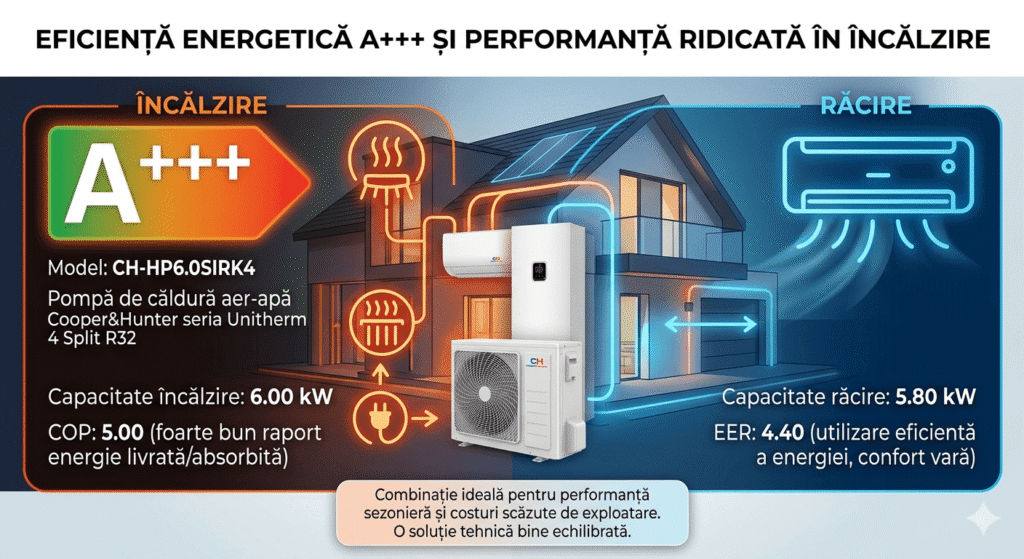 Eficiență energetică A+++ și performanță ridicată în încălzire
