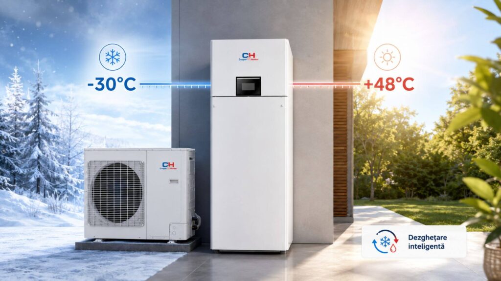 Funcționare extinsă între -30°C și +48°C - CH-HP16WTSIRK3