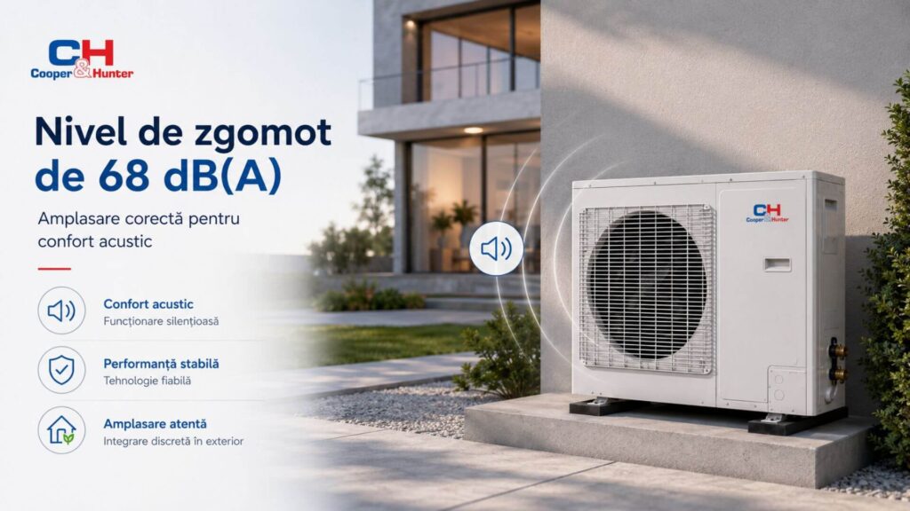 Nivel de zgomot de 68 dB(A) - CH-HP16WTSIRK3