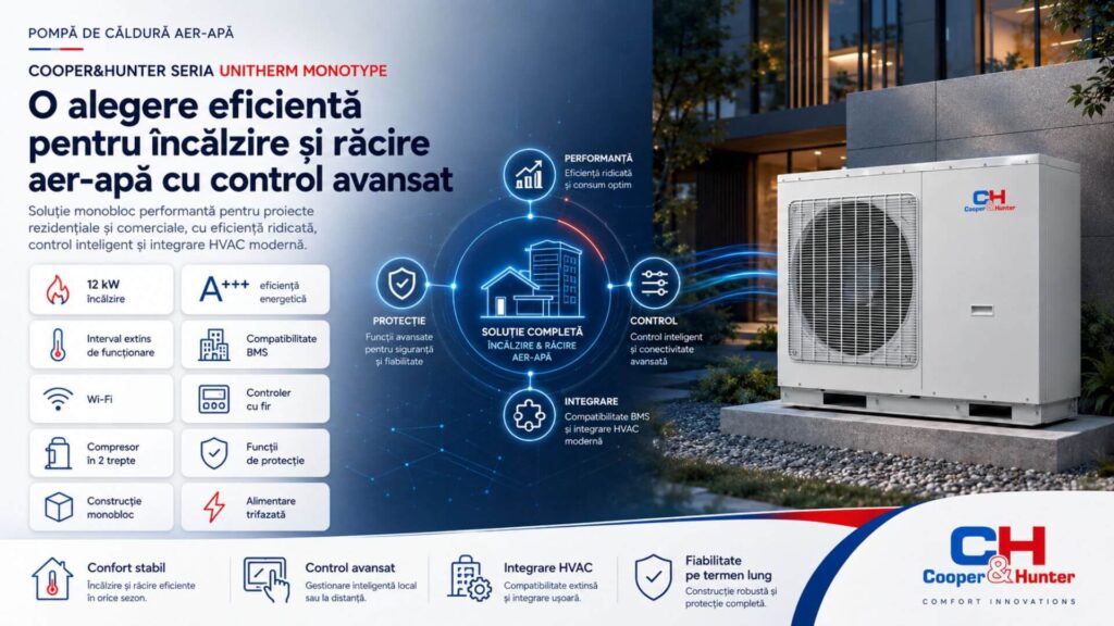 O alegere eficientă pentru încălzire și răcire - CH-HP12MIRM