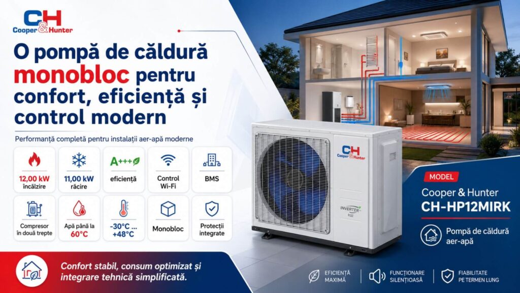 O pompă de căldură monobloc - CH-HP12MIRK
