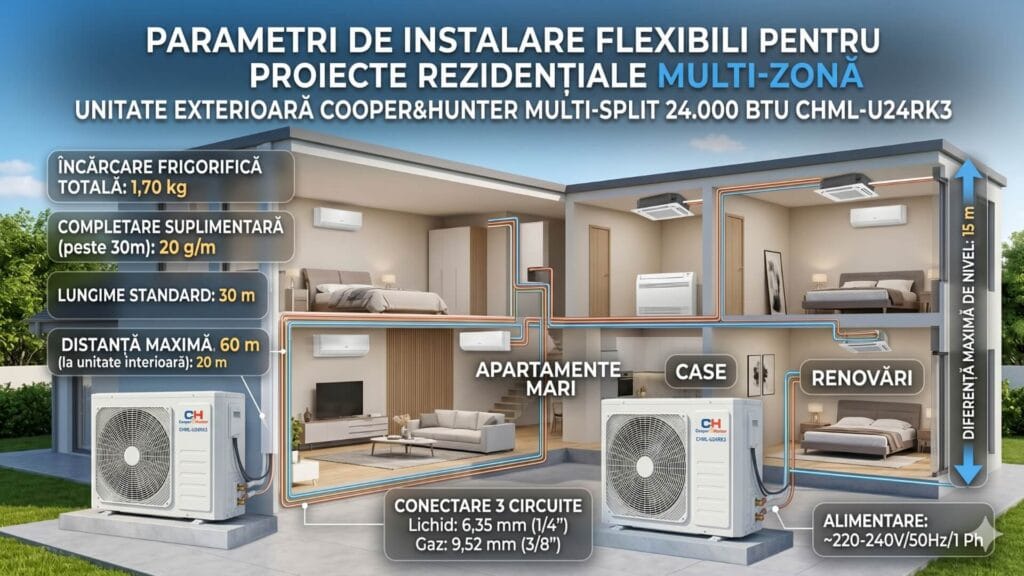 Parametri de instalare flexibili - CHML-U24RK3