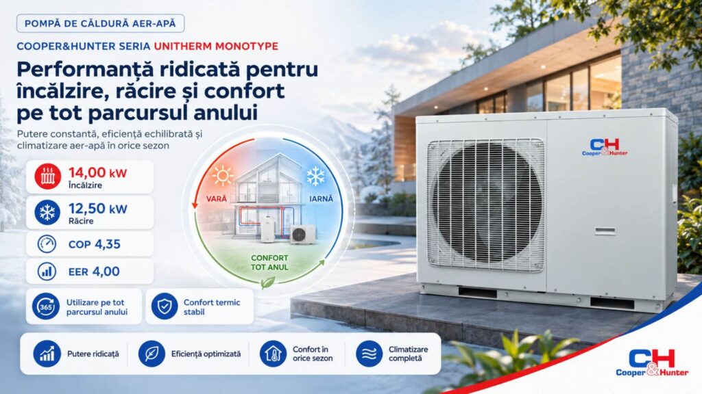 Performanță ridicată pentru încălzire, răcire - CH-HP14MIRK