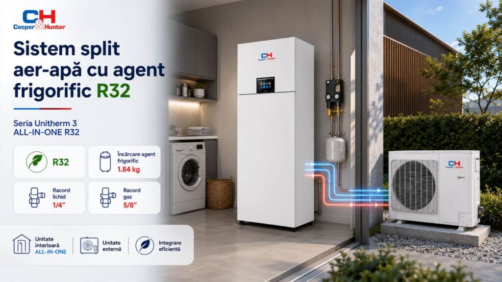 Sistem split aer-apă cu agent frigorific R32 - CH-HP14WTSIR