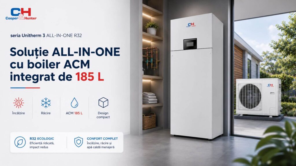 Soluție ALL-IN-ONE cu boiler - CH-HP14WTSIRM3