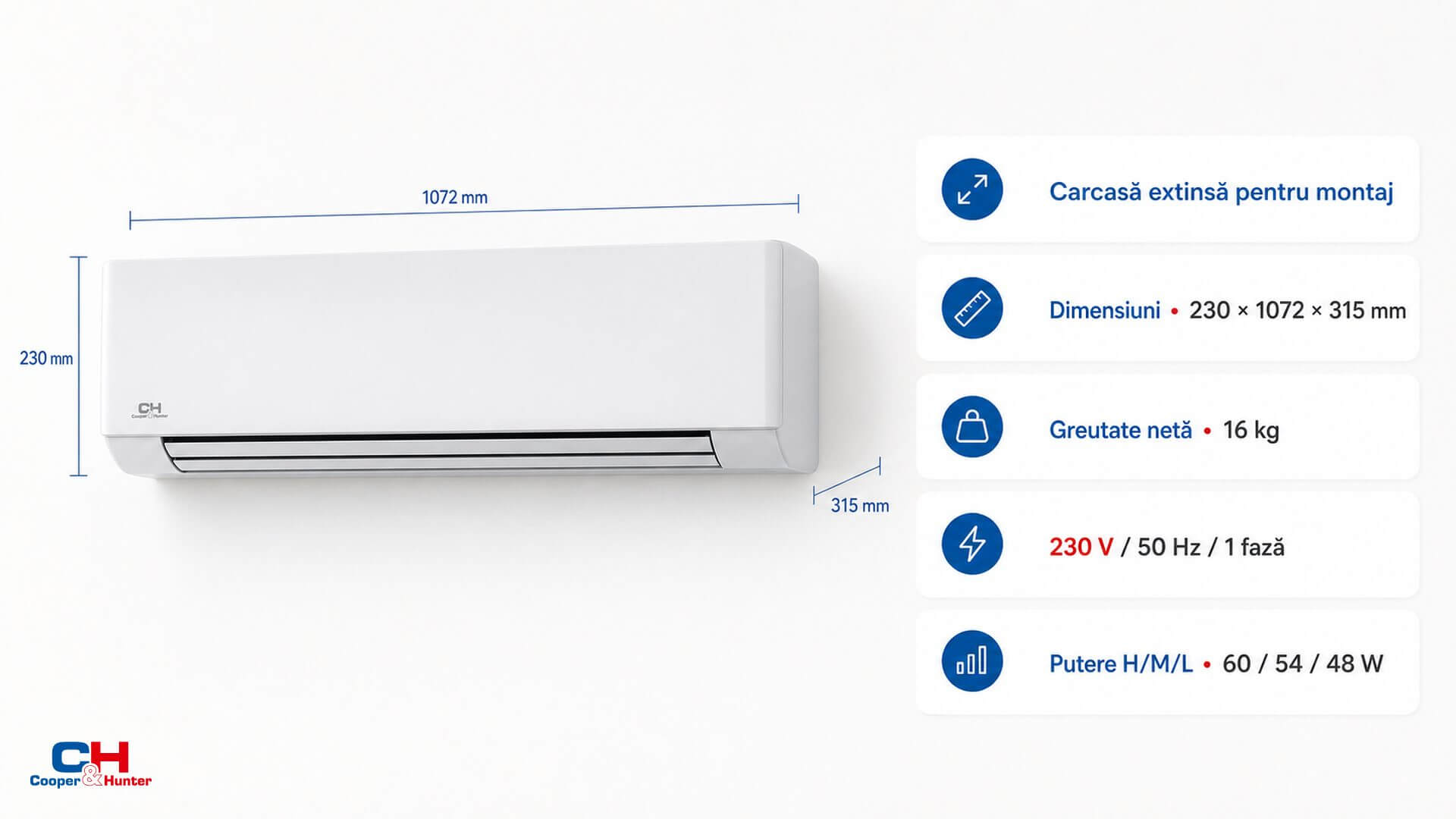 Carcasă de 1072 mm pentru capacitate superioară
