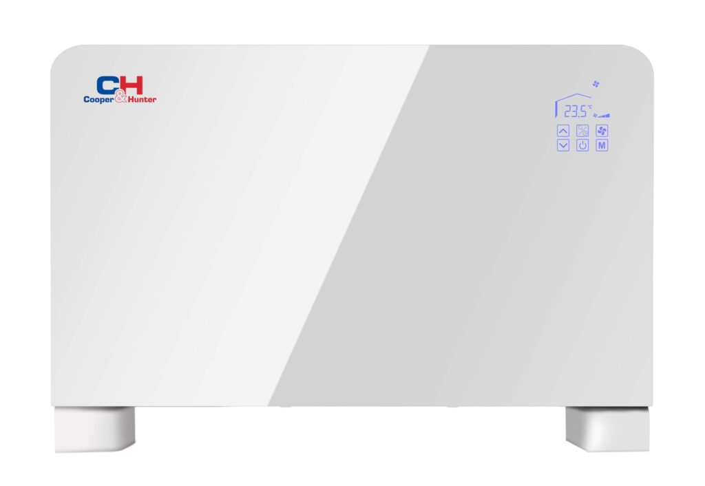 Ventiloconvector Cooper&Hunter tip consolă cu panou decorativ din sticlă CH-FK44SWK2